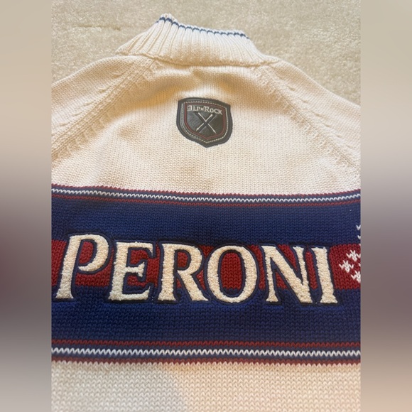 PERONI X ALP N ROCK FAIRISLE 1/4 ZIP SWEATER | IVORY XS - Picture 10 of 15
